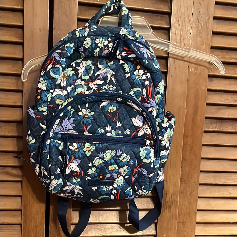 Floral Quilted Backpack